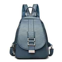 Women's Backpack Casual Soft PU Large Capacity Backpack Backpack Women's Chest Bag - as the picture, One Size
