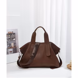 Large Capacity Portable Women's Bag Korean Version of Solid Color Simple Single Shoulder Crossbody Bag Commuter Leisure Tot - ...