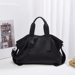 Large Capacity Portable Women's Bag Korean Version of Solid Color Simple Single Shoulder Crossbody Bag Commuter Leisure Tote ...