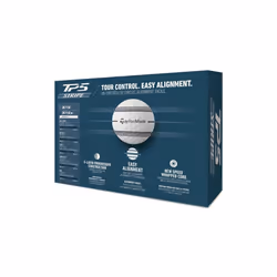 Golf Ball TP5 Stripe, 12 Ball Pack, White