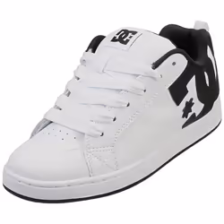 DC Shoes Court Graffik Womens Skate Trainers in White Black - 6.5