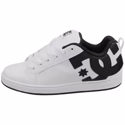 DC Shoes Court Graffik Womens Skate Trainers in White Black - 6.5