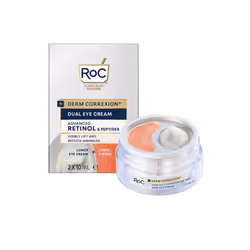 Derm Correxion RoC Dual Eye Cream Retinol Peptides 2 x 10ml Lower and Upper