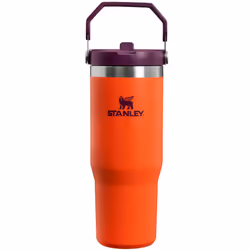 Stanley 0.89L Classic Iceflow Flip Straw Stainless Steel Camping Travel Tumbler - 0.89L, Tigerlily Plum