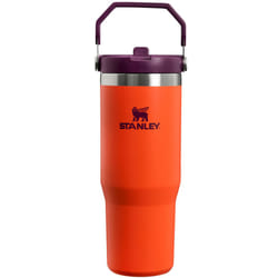 Stanley 0.89L Classic Iceflow Flip Straw Stainless Steel Camping Travel Tumbler - 0.89L, Tigerlily Plum