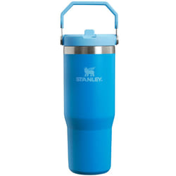 Stanley 0.89L Classic Iceflow Flip Straw Stainless Steel Camping Travel Tumbler - 0.89L, Azure