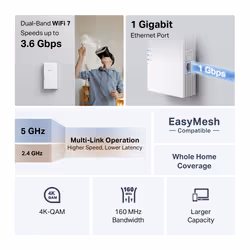 TP-Link RE220BE wireless access point 1000 Mbit/s White - Additional view 5