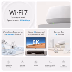 TP-Link BE3600 Whole Home Mesh WiFi 7 System - Additional view 3