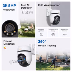 TP-Link TAPO C530WS security camera Turret IP security camera Outdoor 2880 x 1620 pixels Wall - Additional view 5