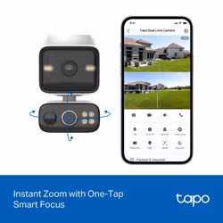 TP-Link Tapo Solar-Pow Dual-Lens Pan/Tilt Sec Cam Kit smart home security kit - Additional view 5