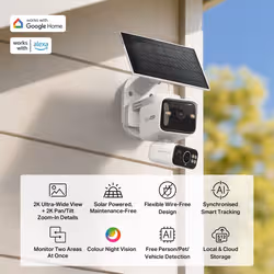 TP-Link Tapo Solar-Pow Dual-Lens Pan/Tilt Sec Cam Kit smart home security kit - Additional view 7