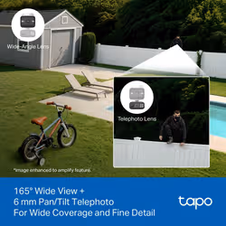 TP-Link Tapo Solar-Pow Dual-Lens Pan/Tilt Sec Cam Kit smart home security kit - Additional view 8