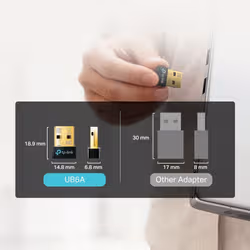 TP-Link Bluetooth 6.0 Nano USB Adapter USB gadget Black - Additional view 5
