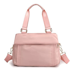 Fashion Handbag Large Capacity Bag Women&apos;s Casual Women&apos;s Bag Oxford Cloth Shoulder Bag Multi-layer Cross-body Bag - pink, One Size