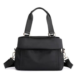 Fashion Handbag Large Capacity Bag Women&apos;s Casual Women&apos;s Bag Oxford Cloth Shoulder Bag Multi-layer Cross-body Bag - black, One Size