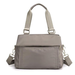 Fashion Handbag Large Capacity Bag Women&apos;s Casual Women&apos;s Bag Oxford Cloth Shoulder Bag Multi-layer Cross-body Bag - gray, One Size