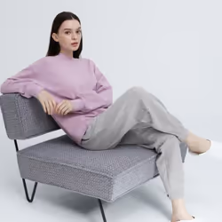 Uniqlo Japan Ultra Stretch Set  Long Sleeve - 02 LIGHT GRAY/3XL