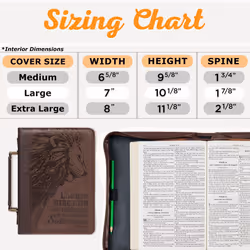 Christian Art Gifts Men's Classic Bible Cover The Lord is My Strength