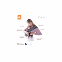 Embrace Baby Carrier for Newborns from Birth Extra Soft Ergonomic with Head Support Oxford Blue