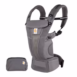 Ergobaby Omni Breeze Carrier for Newborns, from Birth to 20.4 kg, 4 Positions, SoftFlex Mesh, Ergonomic Baby
