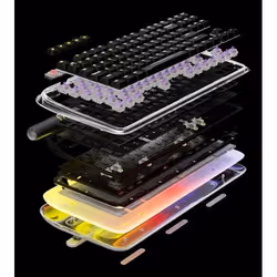 HYTE Keeb TKL keyboard Universal USB QWERTY English Black - Additional view 3