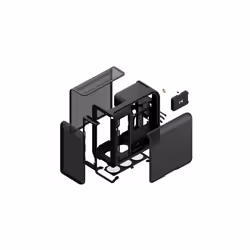 HYTE X50 AIR MID TOWER CASE PITCH BLACK - Additional view 7