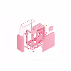 HYTE X50 MID TOWER CASE STRAWBERRY MILK - Additional view 7
