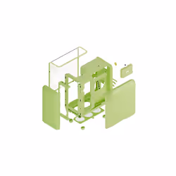 HYTE X50 MID TOWER CASE MATCHA MILK - Additional view 7