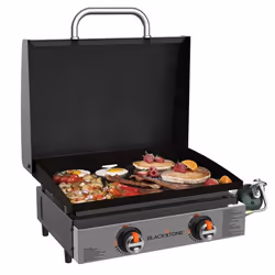 Blackstone 2144EU, 2 zone(s), Outdoor, Butane/Propane, Freestanding, Black, Grey, Rotary