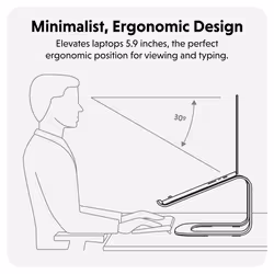 HYPER HS1110GYGL laptop stand Grey 40.6 cm (16") - Additional view 7