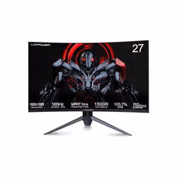 LC-Power 27 Inch FHD 165Hz 1ms Curved Gaming Monitor - 1500R 1920 x 1080 VA Panel, AMD FreeSync Premium, HDR Ready, DisplayPo ...