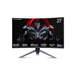LC-Power 27 Inch FHD 165Hz 1ms Curved Gaming Monitor - 1500R 1920 x 1080 VA Panel, AMD FreeSync Premium, HDR Ready, DisplayPort, HDMI,Wide Color Gamut