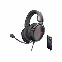 Gaming Headset SUMVISION SERAPH Gaming Headphones Wired 7.1 Surround Sound 3.5mm Aux USB Built in Mic & FREE Soundcard Amplif ...