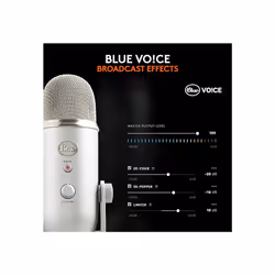 Blue Yeti USB Microphone for PC, Mac, Gaming, Recording, Streaming, Podcasting, Studio and Computer Condenser Mic with Blue VO!CE effects