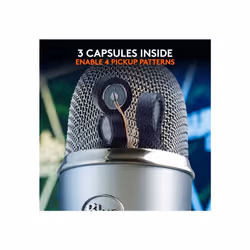 Blue Yeti USB Microphone for PC, Mac, Gaming, Recording, Streaming, Podcasting, Studio and Computer Condenser Mic with Blue VO!CE effects