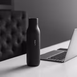 LARQ Bottle PureVis Daily usage, Fitness, Hiking, Sports 500 ml Stainless steel Black