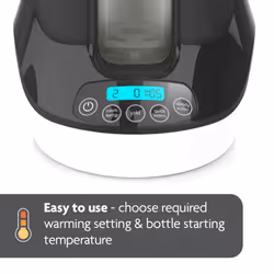 Electric Baby Bottle Warmer, Breast Milk Warmer + Baby Food Warmer and Defroster - Universal Warmer Fits All Feeding Bottles: Glass, Plastic, Small,