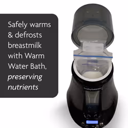 Electric Baby Bottle Warmer, Breast Milk Warmer + Baby Food Warmer and Defroster - Universal Warmer Fits All Feeding Bottles: Glass, Plastic, Small,