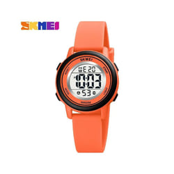 Colorful Kids Boys Girls Led Digital Watch Waterproof Alarm - Orange