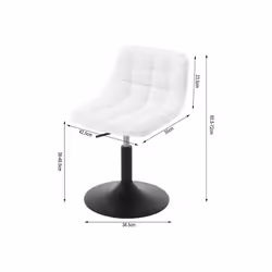 Dressing Table Chair, Height Adjustable Dressing Table Stool with Back