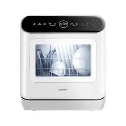 COMFEE' Mini Plus Dishwasher CDWMT305W-UK Top Countertop Dishwasher with Built-in 6L Water Tank