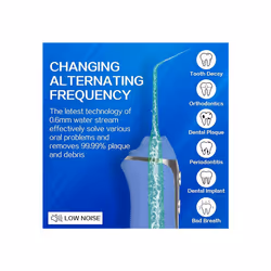 Water Flosser for Teeth Cordless with 5 Modes, Binefia 360Â° Rotation Oral Irrigator, IPX7 Waterproof, 300ML & 6 Jet Tips Water Jet, USB Rechargeable