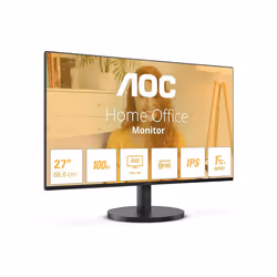 AOC 27B3HA2 - 27 Inch FHD Monitor, 100Hz, IPS, 1ms, FlickerFree, Speakers