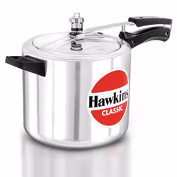 Hawkins 6.5 Litre Classic Pressure Cooker Best Inner Lid Cooker Silver (CL65)