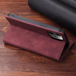 For Samsung S24 Ultra S23 Plus S22 Flip Case Vintage Leather Card Slot Wallet Holder Cover for Galaxy S23ultra S21 FE S10 - dark brown, Samsung S20 FE