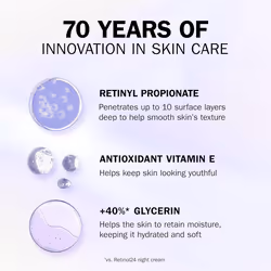 Olay Retinol 24 MAX Night Cream Face Moisturiser, Skincare with Antioxidant Vitamin E, 40% Glycerin Overnight Anti Agin