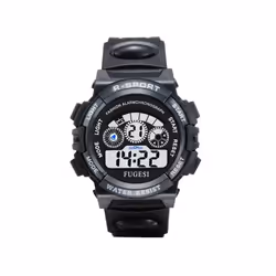 Kids Digital Watch Luminous Alarm Watch for Boys Girls - style1black