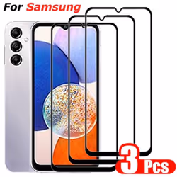 3 Pcs Tempered Glass For Samsung Galaxy A14 A15 A06 A16 A54 A24 A34 A03 A05 A13 A23 A33 A53 A52 A73 A12 5G M35 M15 M53 M32 Pr ...