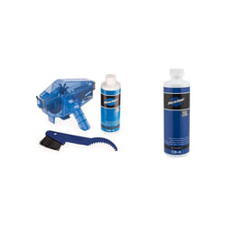 Park Tool CG-2.4 - Chaingang Cleaning System,Blue & CB-4 - Bio Chainbrite 4 Cleaner: 16 oz / 475 ml (Single)