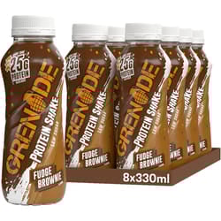 Grenade High Protein Shake Fudge Brownie 8x330ml | Low Sugar Drink